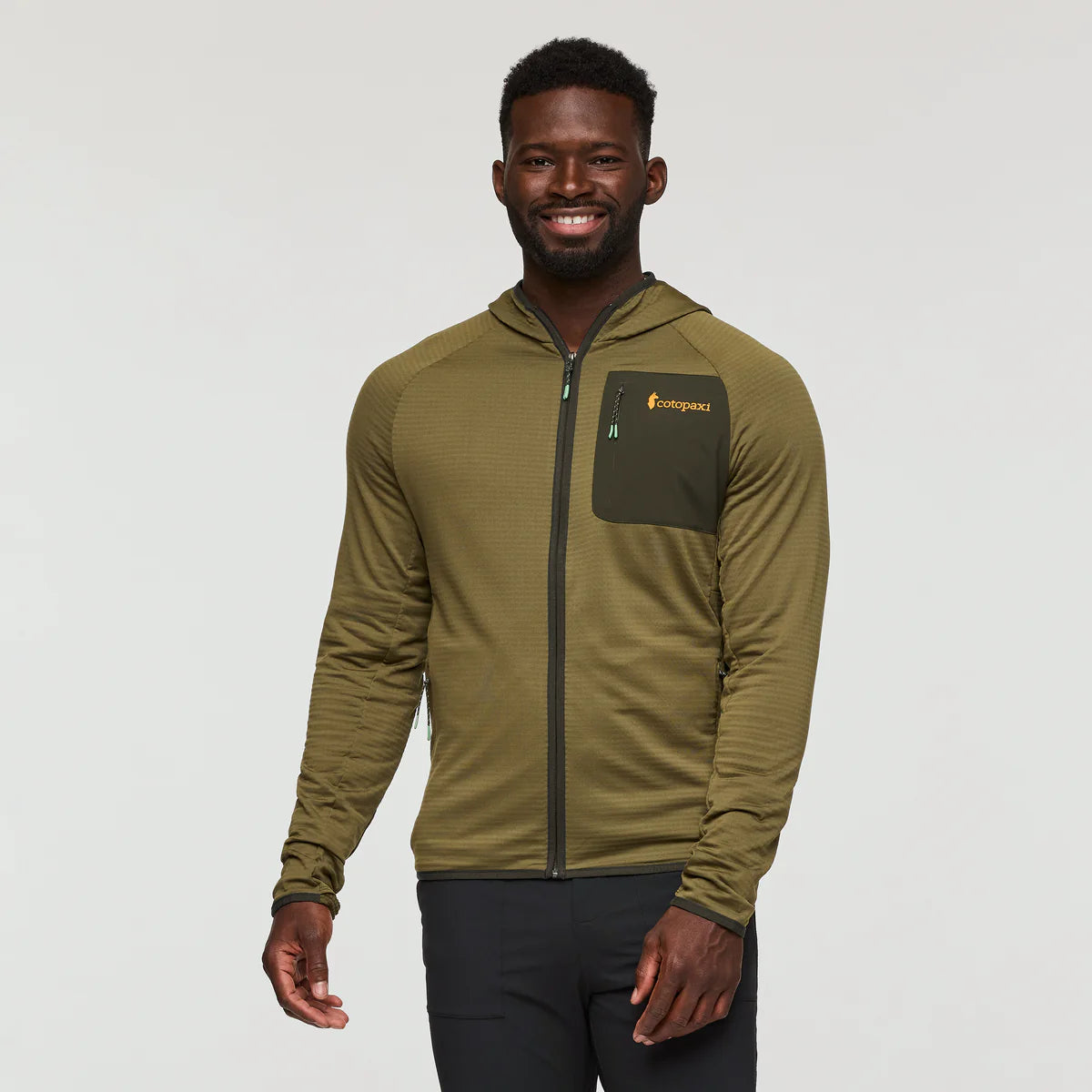 Bluza Męska Otero Fleece Full-Zip Hooded Jacket, Live Oak