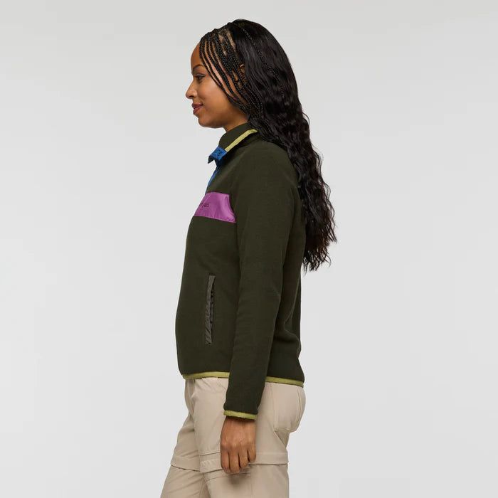 Damski Polar Teca Fleece Pullover,  Deep Dark Woods