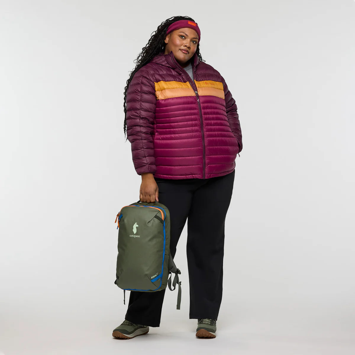 Kurtka Damska Fuego Down Hooded Jacket, Blackberry and Jam