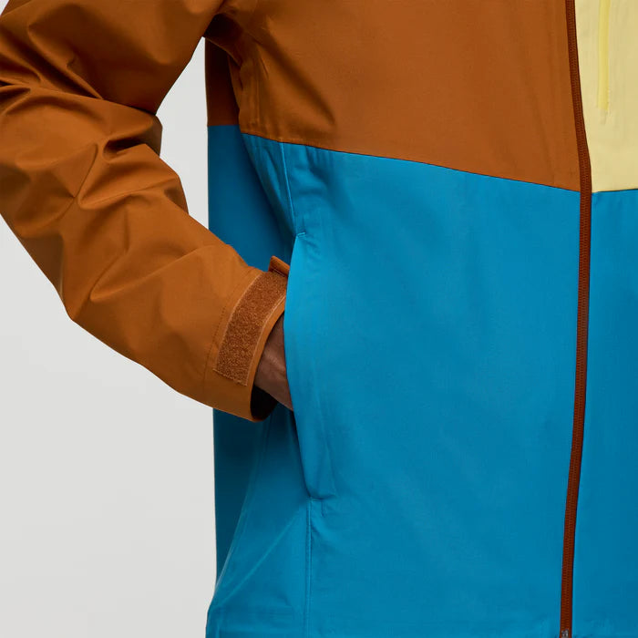 Kurtka Męska Impermeo 3L Hooded Shell Jacket, Sienna And Lake