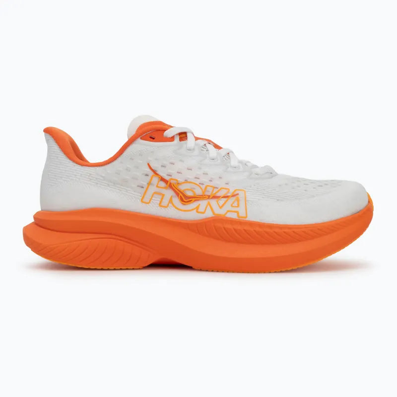 Hoka, Buty Męskie do biegania Mach 6 , biało - pomarańczowe