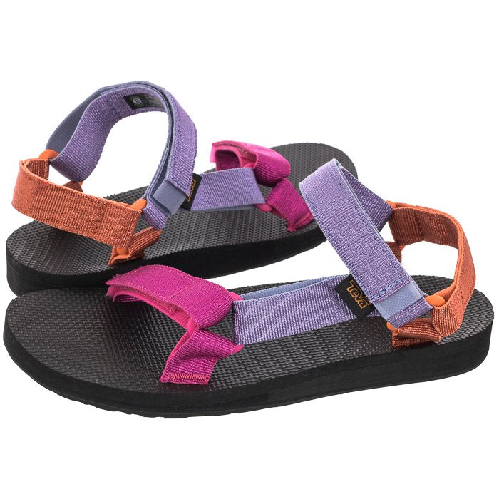 Teva, Damskie Sandały Original Universal, wielokolorowe - fioletowo - pomarańczowo - różowe