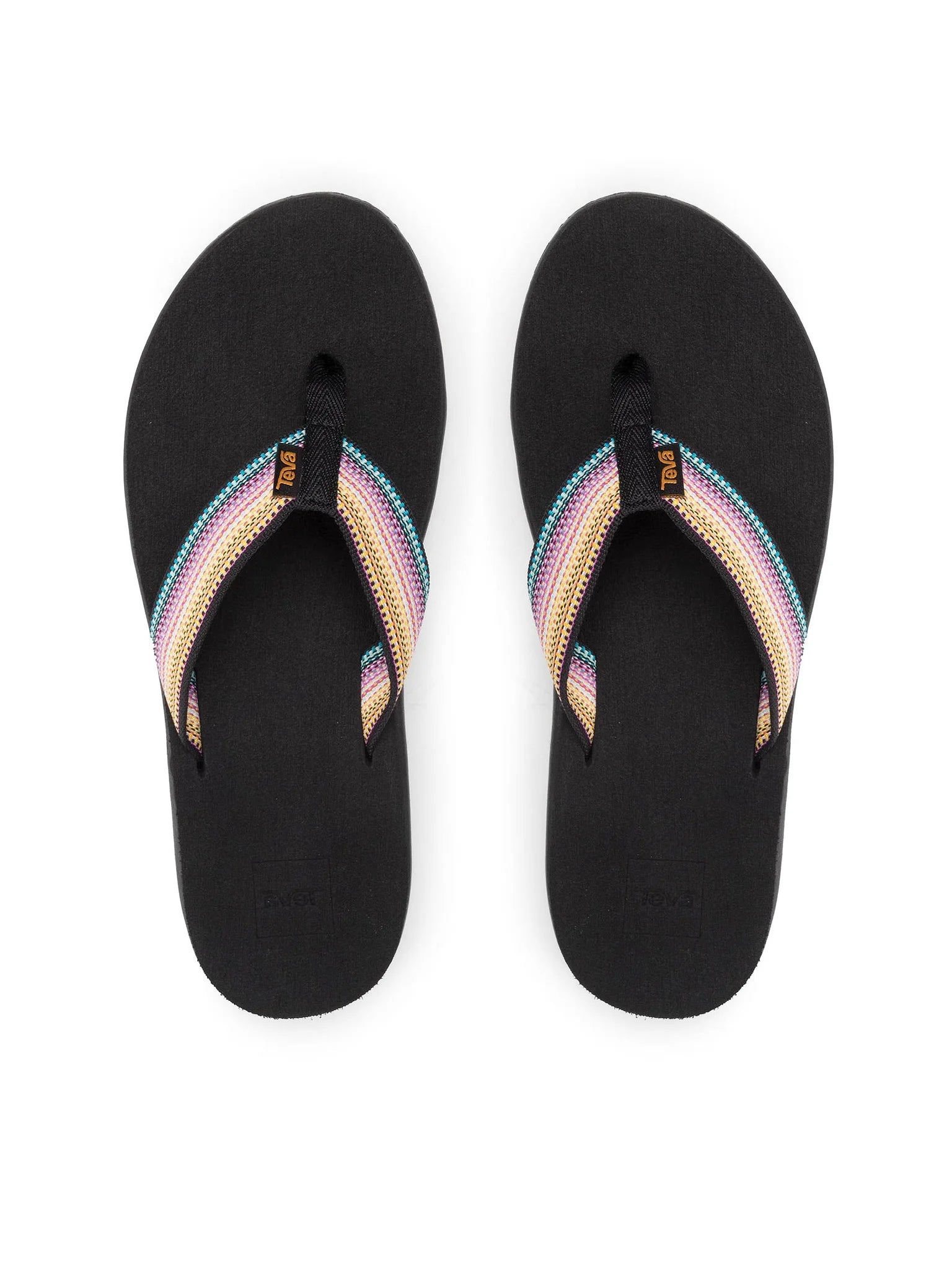 Teva, Damskie Klapki Voya Flip, czarno - kolorowe