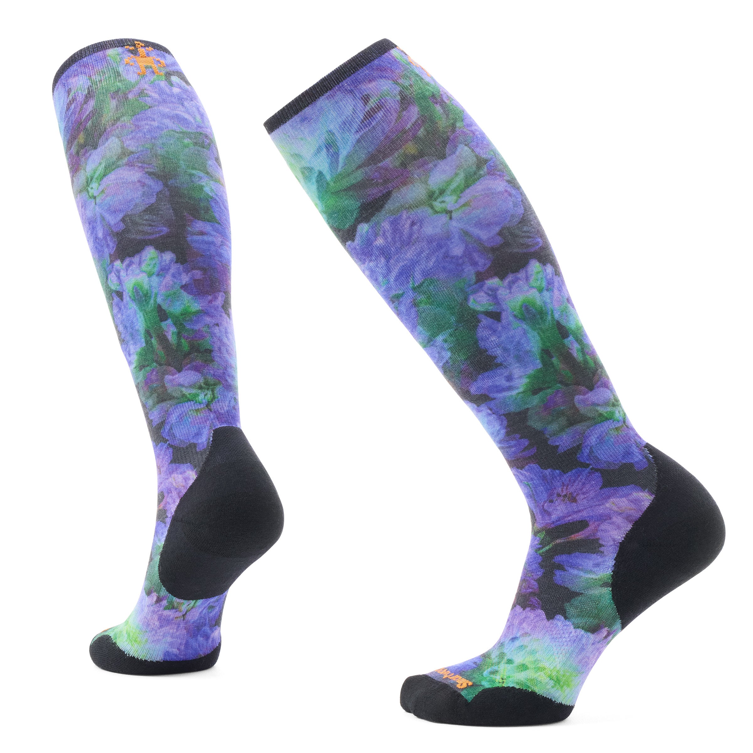 Skarpety Damskie Ski Targeted Cushion Electric Lotus Print OTC Socks, 001 | black, L