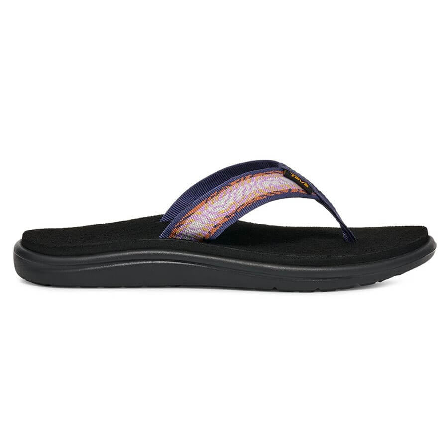 Teva, Damskie Klapki Voya Flip, czarno - kolorowe