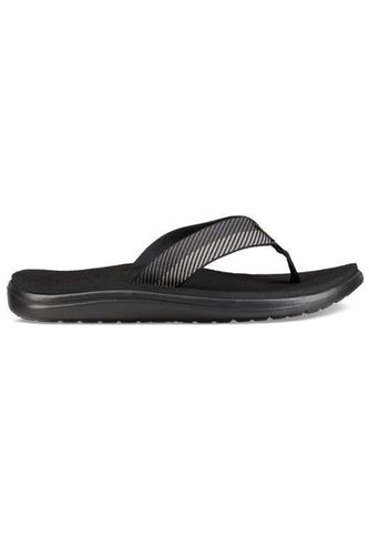 Teva, Męskie Klapki Voya Flip, czarno - białe
