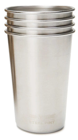 Zestaw 4 kubków stalowych Pint Cup Klean Kanteen 473 ml - Brushed Stainless - 4 szt.