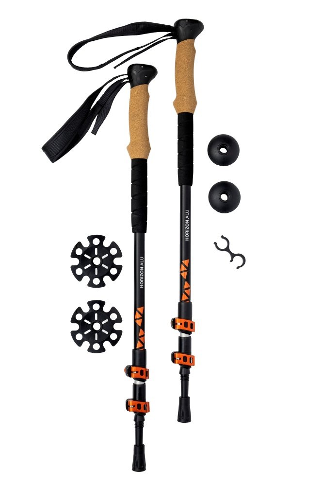 Kije trekkingowe Rockland Horizon ALU, black-orange