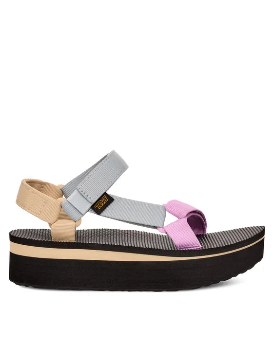 Teva, Damskie Sandały Flatform Universal, różowo - szaro - beżowe