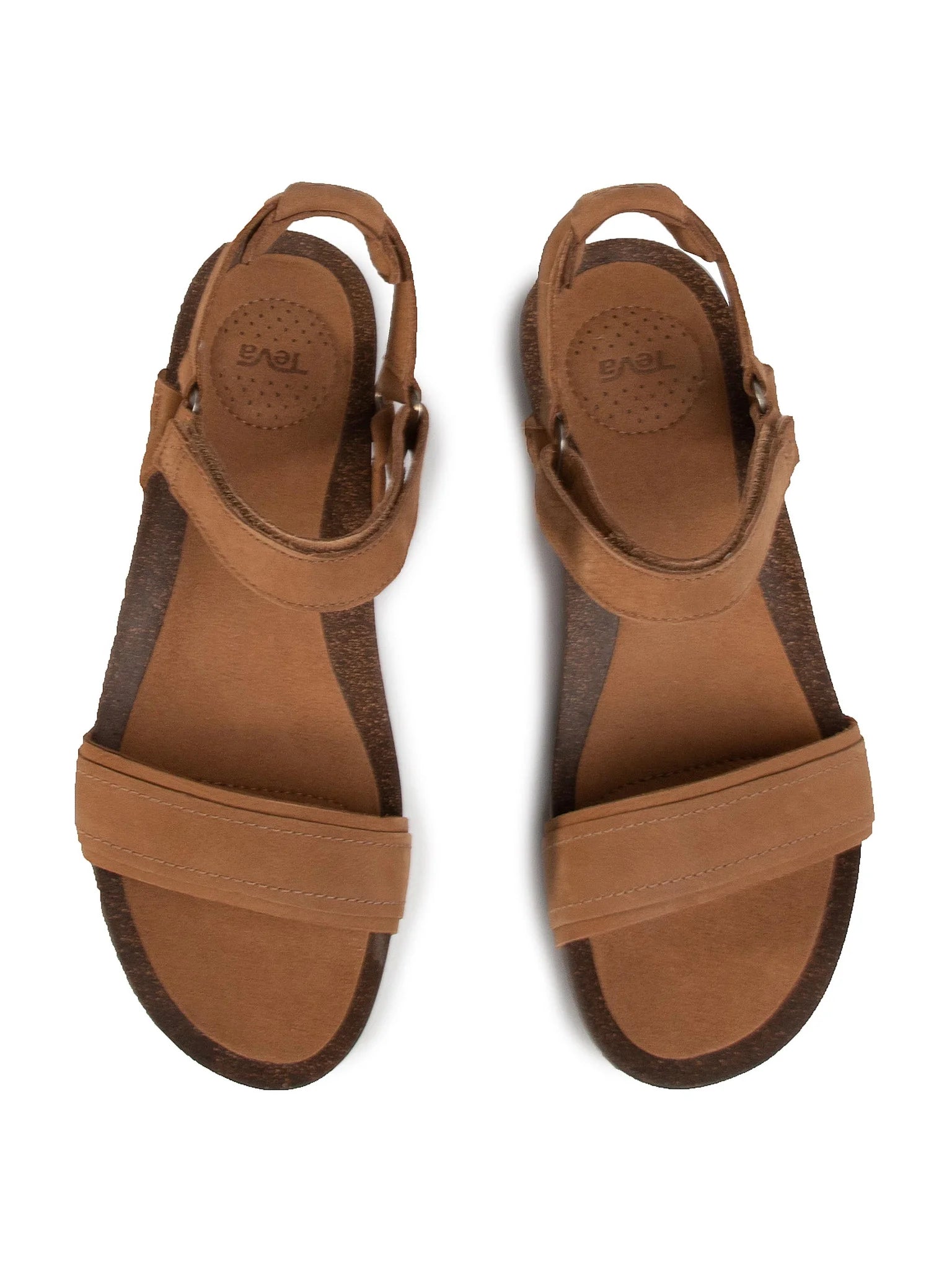 Teva, Sandały Damskie na koturnie Mahonia Stitch, brązowe