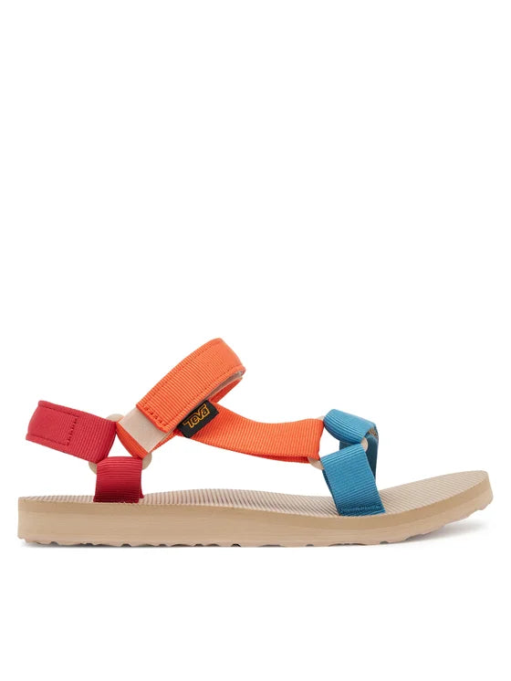 Teva, Damskie Sandały Original Universal, wielokolorowe - pomarańczowo - czerwno - niebieskie