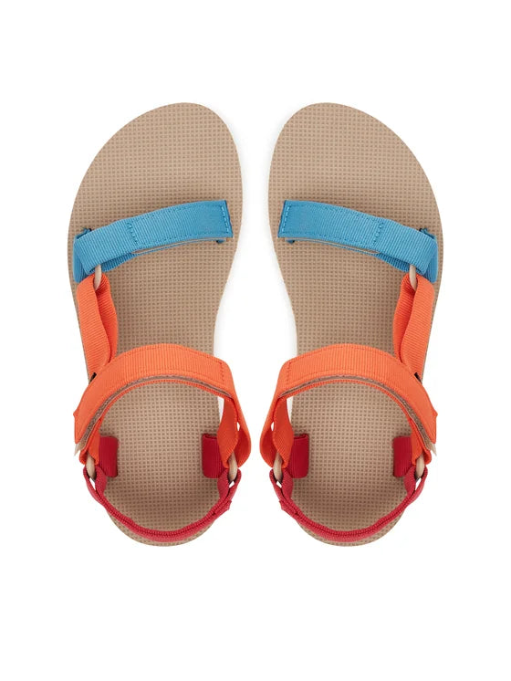 Teva, Damskie Sandały Original Universal, wielokolorowe - pomarańczowo - czerwno - niebieskie