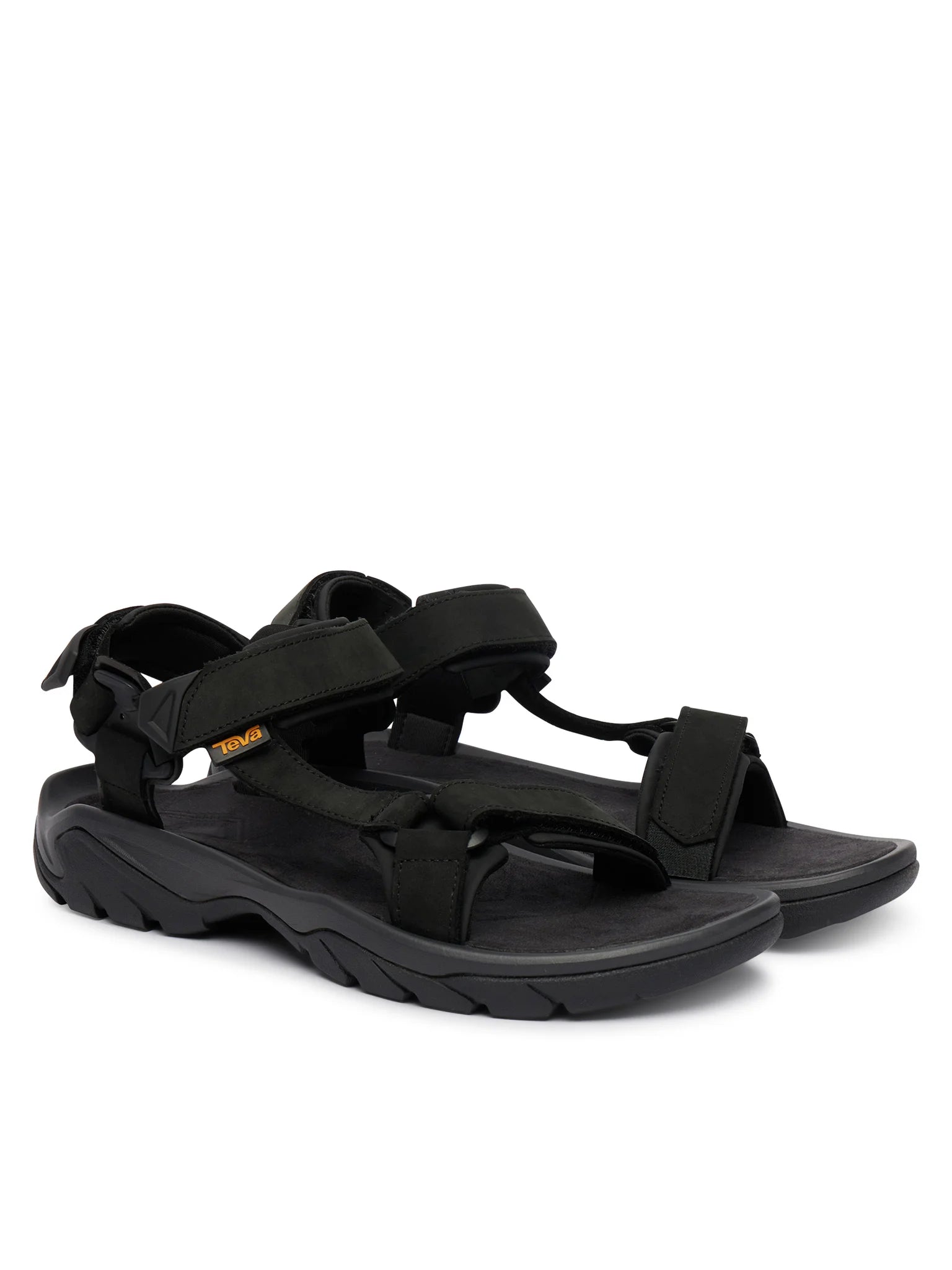 Teva, Sandały Męskie Terra Fi 5 Universal Leather, czarne