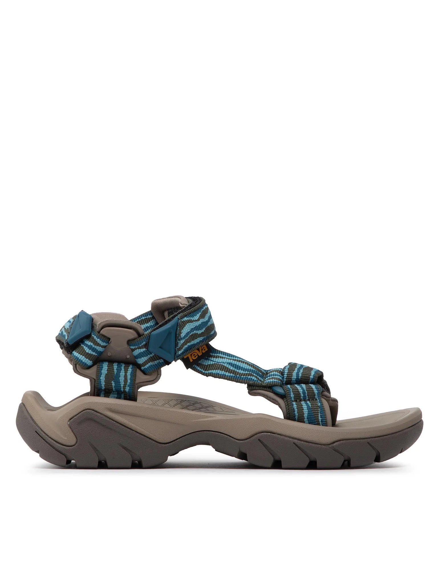 Teva, Sandały Damskie Terra Fi 5 Universal, niebiesko - czarno - błękitne