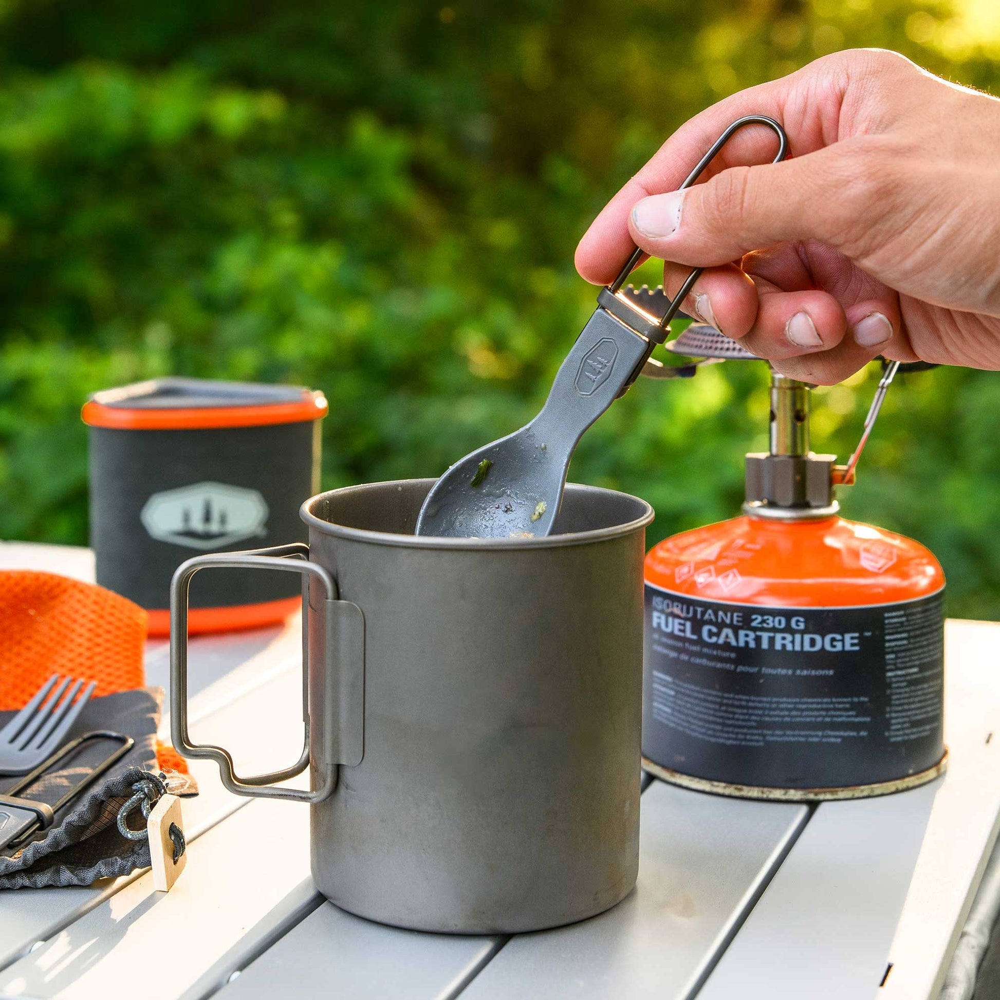 Zestaw sztućców GSI OUTDOORS Tekk Trio Folding Cutlery Set