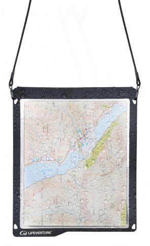 Torebka wodoszczelna na mapy Lifeventure Waterproof Map Case, Grey