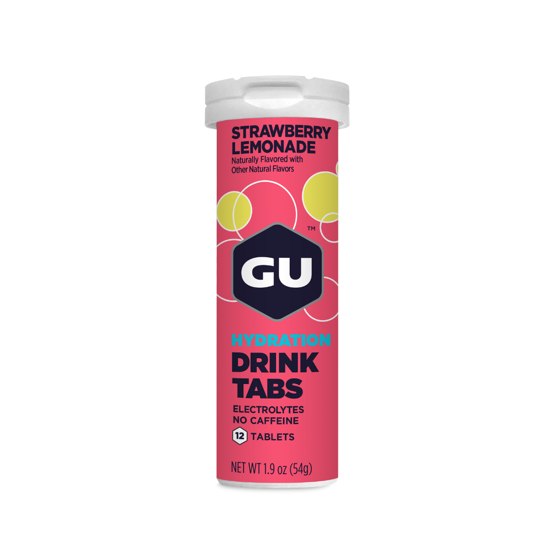 GU, Elektrolity o smaku truskawkowej lemoniady - Hydration Drink Tabs, 12 szt.