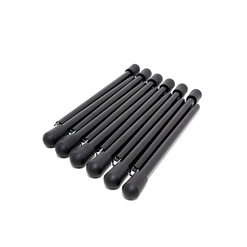 Zestaw 12 nóg do łóżka polowego, Cot Leg 12pcs, Black
