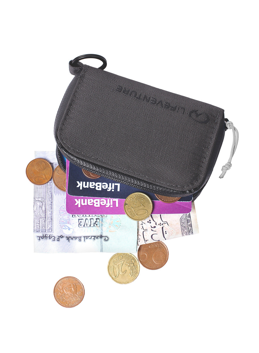 Portfel podróżny Lifeventure Recycled RFiD Coin 