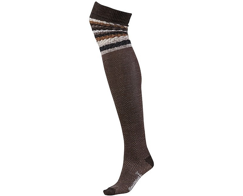 Wysokie Damskie Skarpety SmartWool Striped Chevron