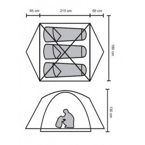 Namiot Trzyosobowy Rockland Hiker 3 WYPRZEDAŻ