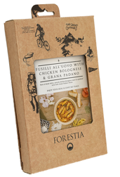 Fusilli all'uovo z kurczakiem w sosie bolońskim i serem grana padano 350 g [SH] Żywność turystyczna - Forestia