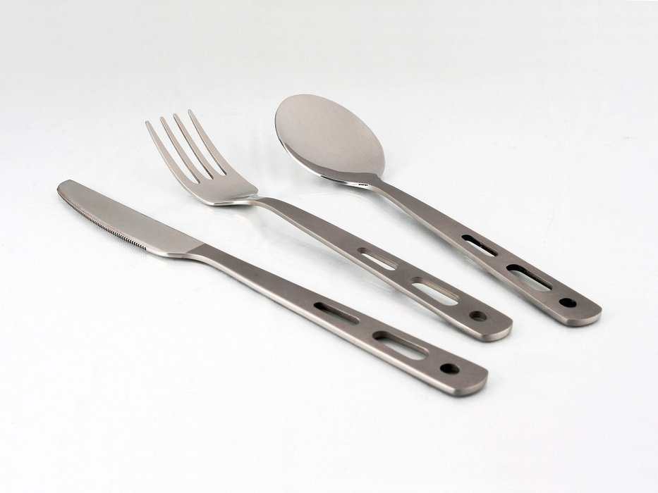 Sztućce Tytanowe Lifeventure Basic Cutlery Set 