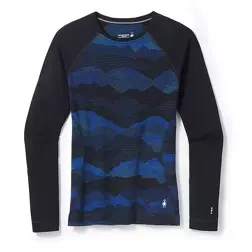 Damska Koszulka Smartwool Merino Baselayer Pattern Crew Boxed 250