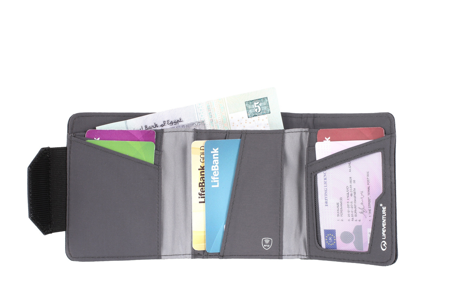 Portfel turystyczny Lifeventure RFID Recycled