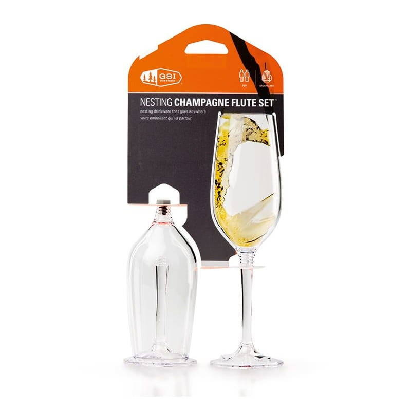 Kieliszki turystyczne na szampana GSI Nesting Champagne Flute Set