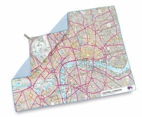 Ręcznik Lifeventure SoftFibre OS Map Towel Giant - Central London