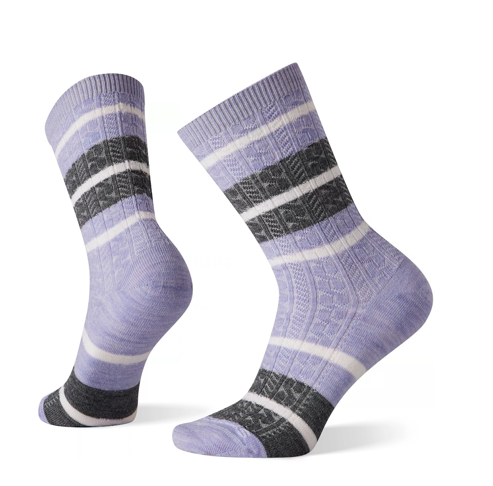 Damskie Skarpety SmartWool Everyday Striped Cable Crew