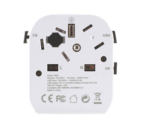 Adapter Lifeventure USB UK World Travel Adaptor