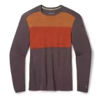 Męska Koszulka Smartwool Merino Baselayer Colorblock Crew Boxed 250