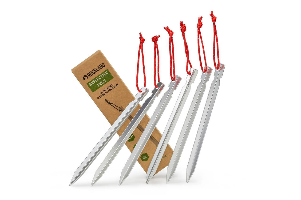 Śledzie Namiotowe Rockland Reflective Pegs 18 cm 6 sztuk