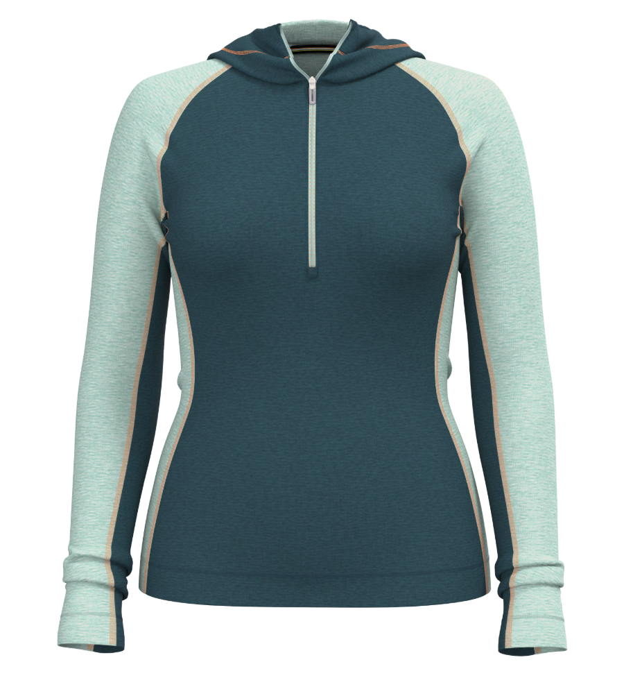 Damska Bluza Smartwool Classic Thermal Merino Baselayer 1/2 Zip Hoodie