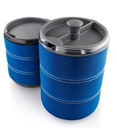 Kubek i zaparzacz do kawy GSI Java Press Blue