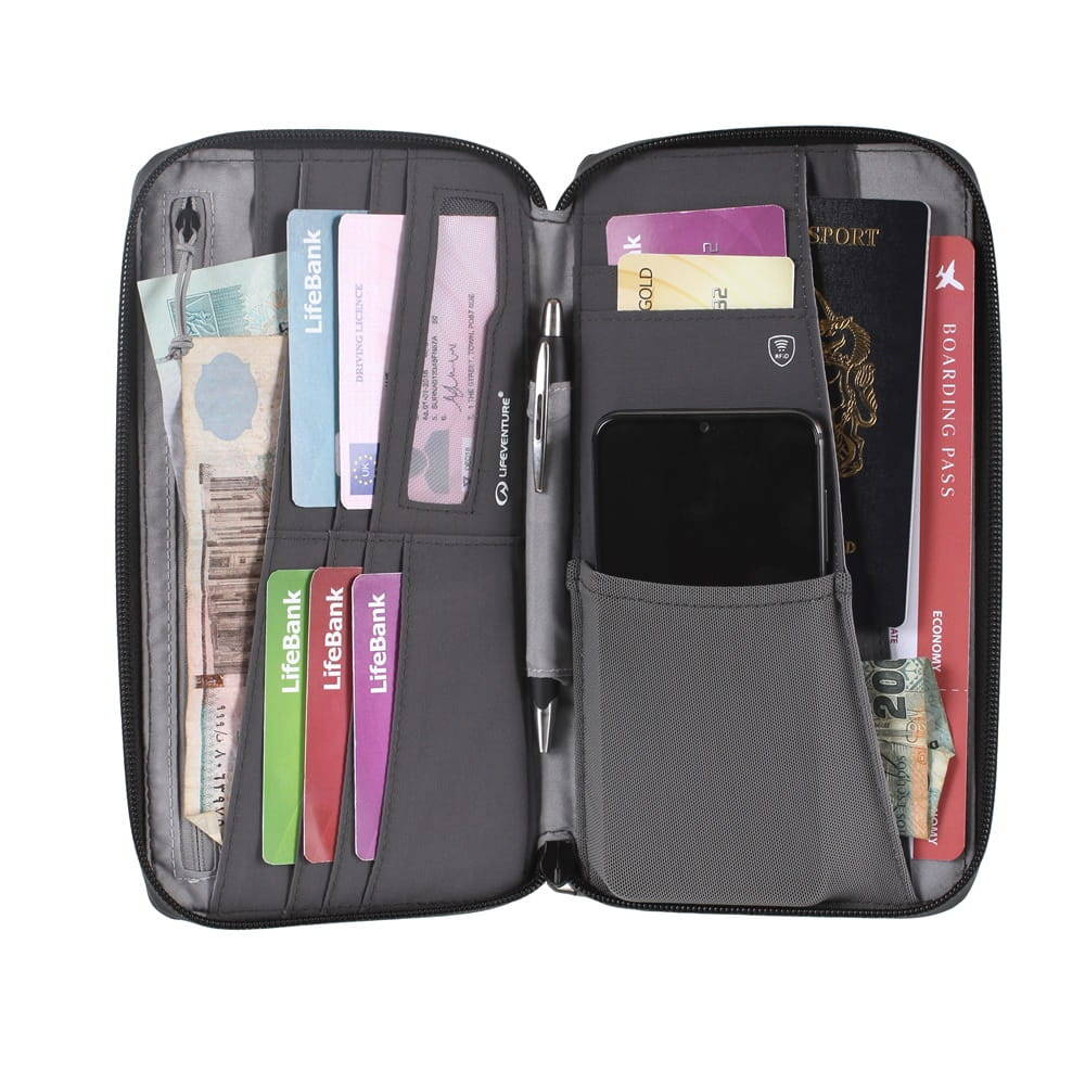 Saszetka antykradzieżowa Lifeventure RFID Travel Neck Pouch Recycled
