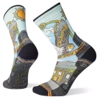 Męskie Skarpety SmartWool Hike Light Cushion Print Crew Socks