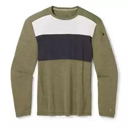 Męska Koszulka Smartwool Merino Baselayer Colorblock Crew Boxed 250