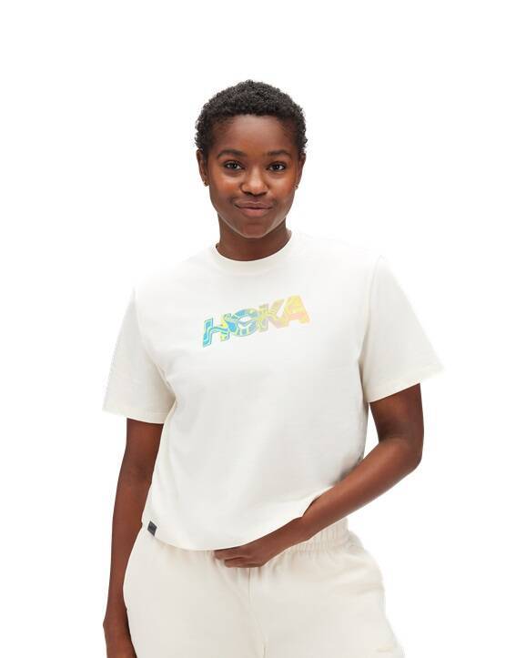 Damska Koszulka HOKA Topo Logo Short Sleeve