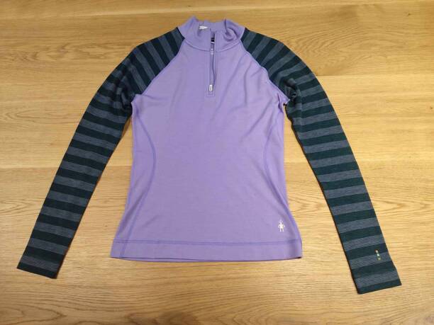 Damska Koszulka Smartwool Merino Baselayer Pattern 1/4 Zip250