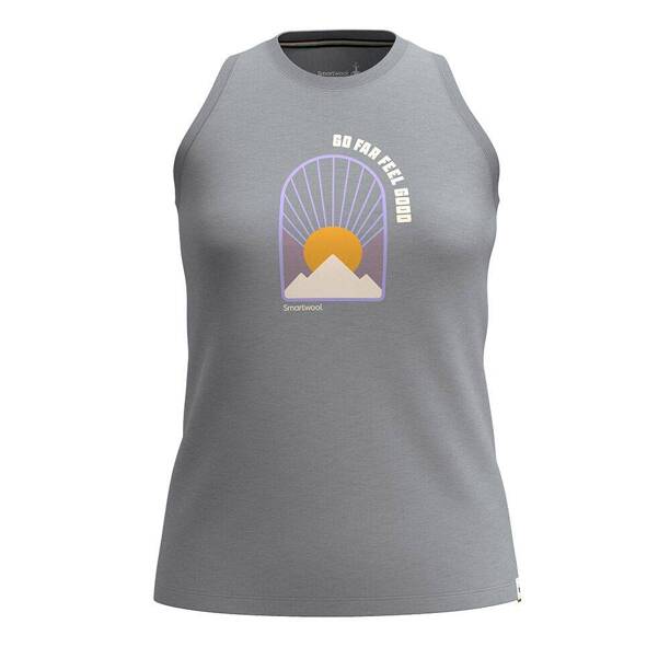 Damska Koszulka Smartwool Merino Morning View Graphic Tank