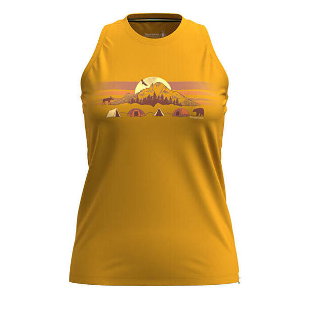 Damska Koszulka Smartwool Merino Mountain Moon Graphic Tank