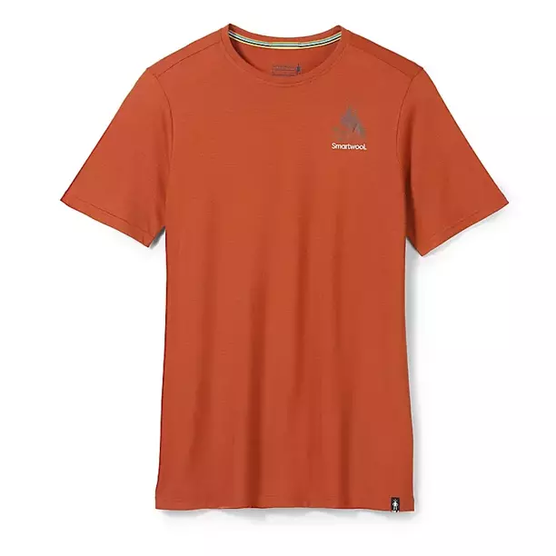 Męska Koszulka Smartwool Wilderness Summit SS Graphic Tee Slim Fit,