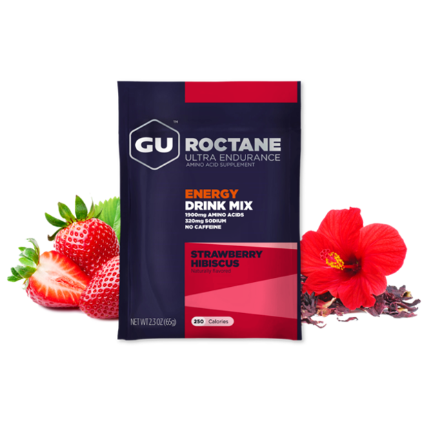 Napój energetyczny GU Roctane Energy Drink 65 g Strawberry Hibiscus TERMIN: 09/2023