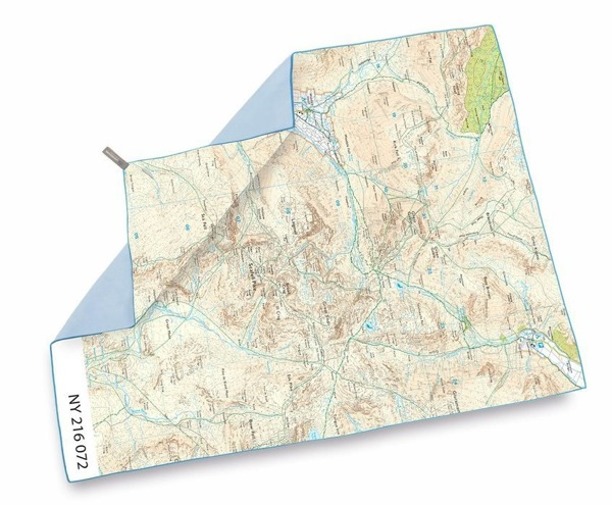 Ręcznik Lifeventure SoftFibre OS Map Towel Giant - Scafell Pike