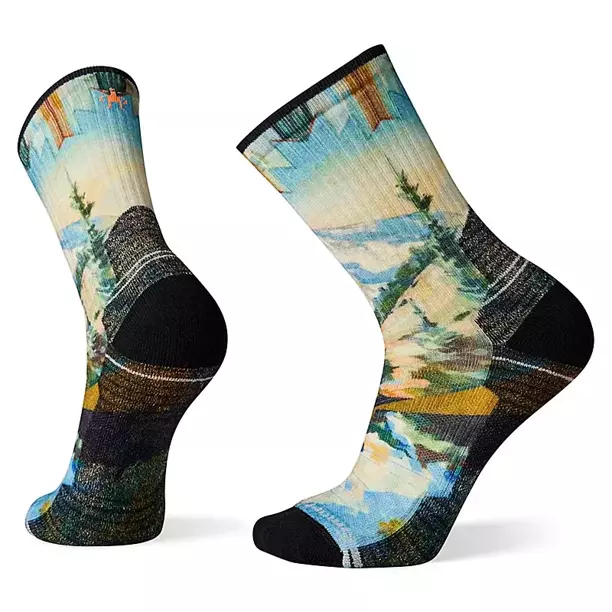 Skarpety SmartWool Hike Light Cushion Mountain Print Crew Socks